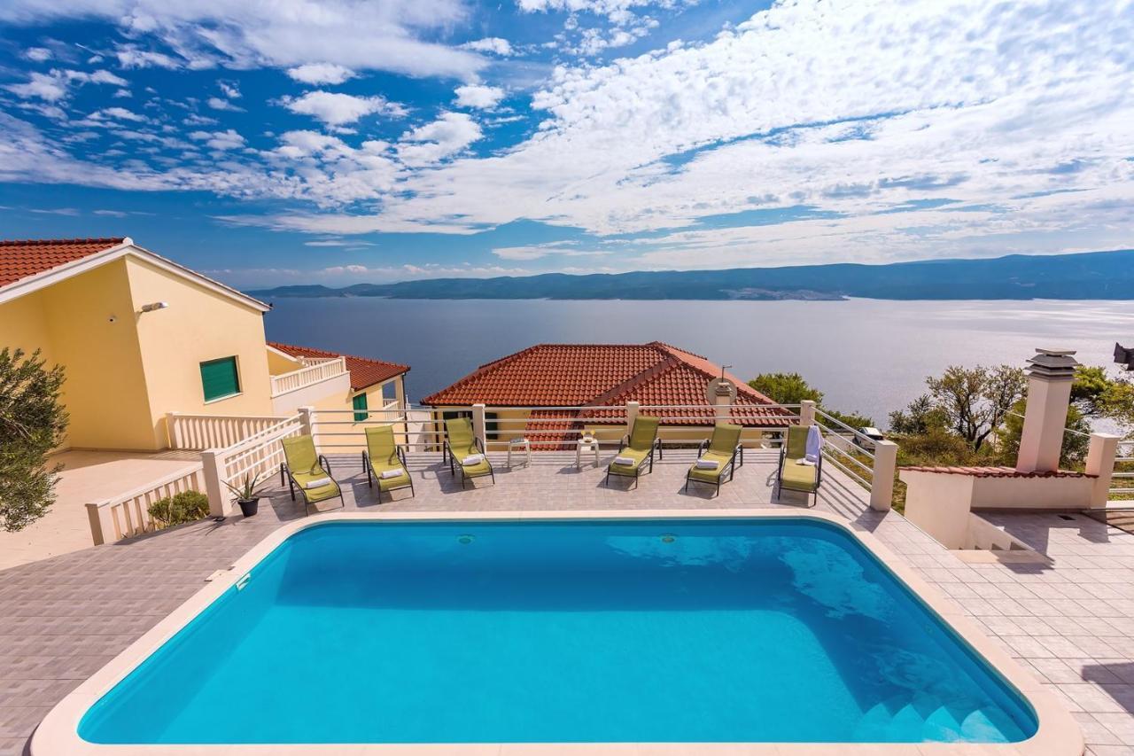 Villa Maslina, With Private 32M2Pool, Panoramic Views On 100Km Coastline, 12 Pax Lokva Rogoznica Exterior foto