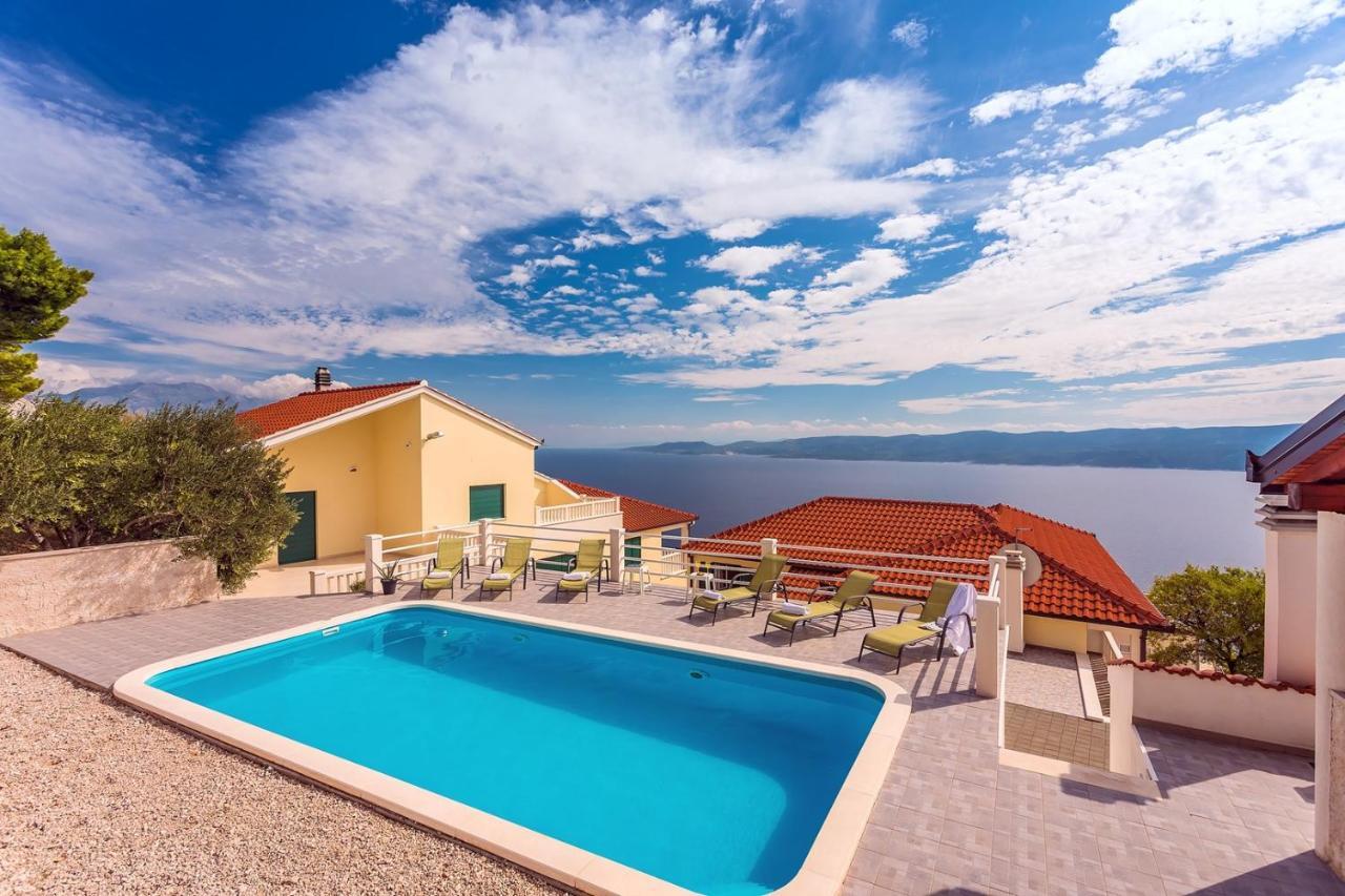 Villa Maslina, With Private 32M2Pool, Panoramic Views On 100Km Coastline, 12 Pax Lokva Rogoznica Exterior foto